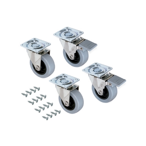 Immagine di SET RUOTE GRIGIO-NERO