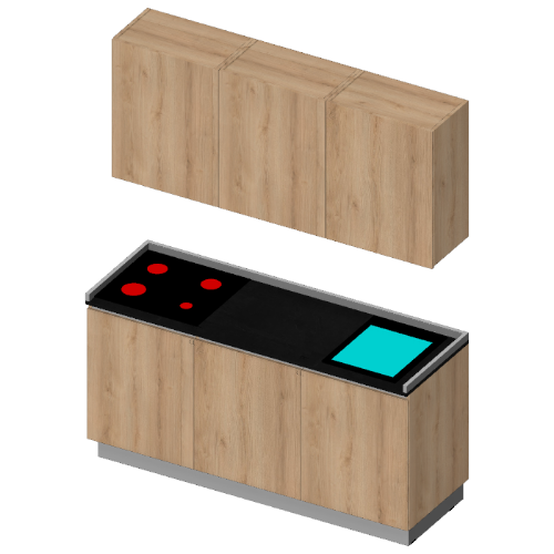 Immagine di Cucina 180 cm GOLA Lav. Dx