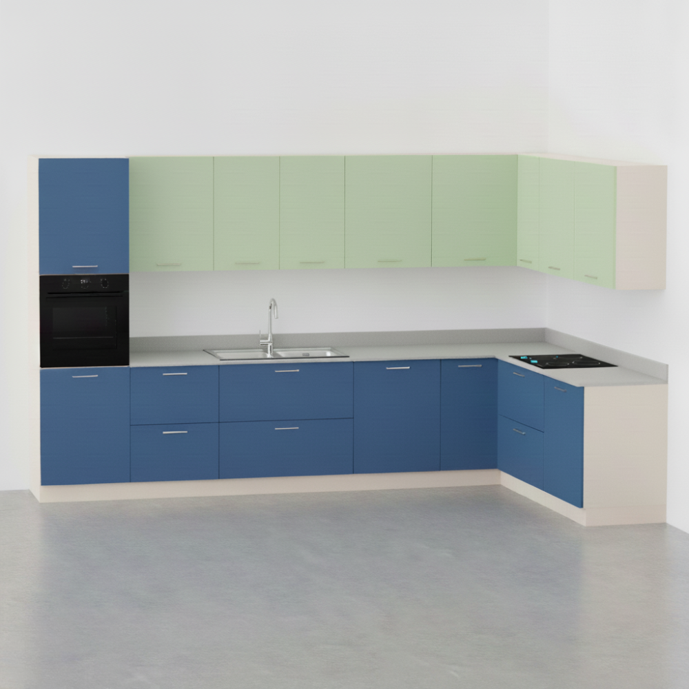 Cucina angolare modello configurabile da destra