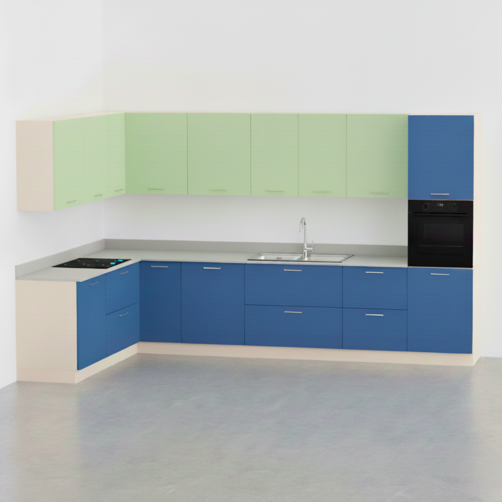 Cucina angolare modello configurabile da sinistra